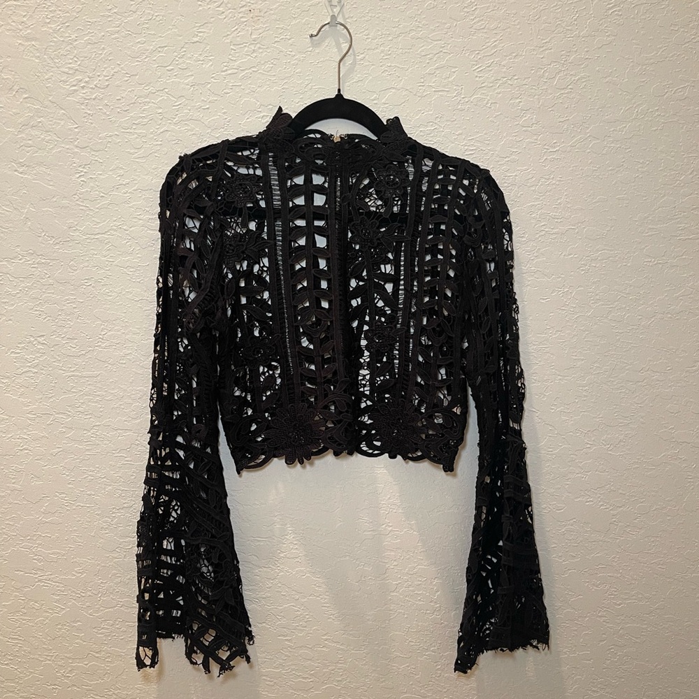 Windsor Black Lace Top